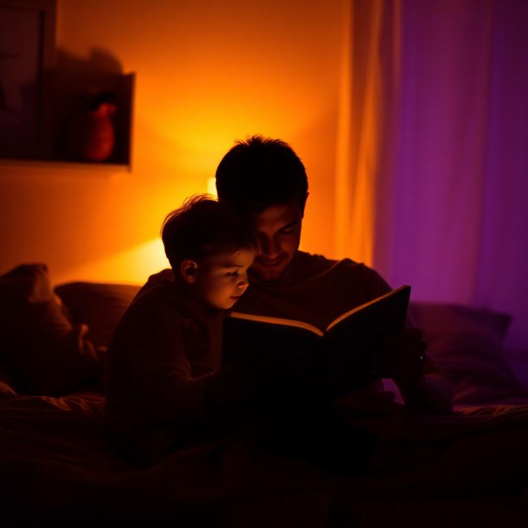 Família lendo junto
