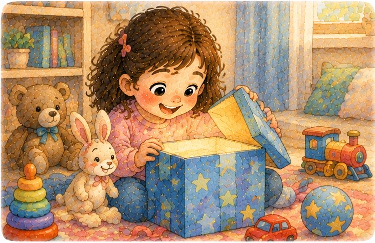 Ilustração da história infantil O que Dar de Presente para uma Criança que Já Tem Tudo? 15 Ideias Criativas