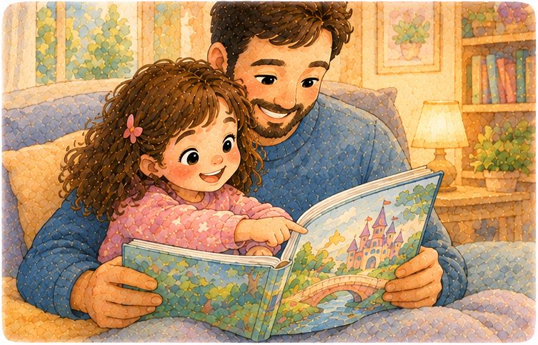 Ilustração da história infantil Atividades de Leitura para Crianças: 8 Formas de Tornar a História Mais Participativa