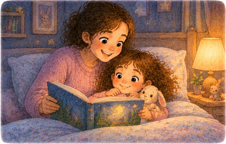 Ilustração da história infantil Histórias para Dormir para Crianças: 7 Ideias de Contos para Desacelerar Antes de Dormir
