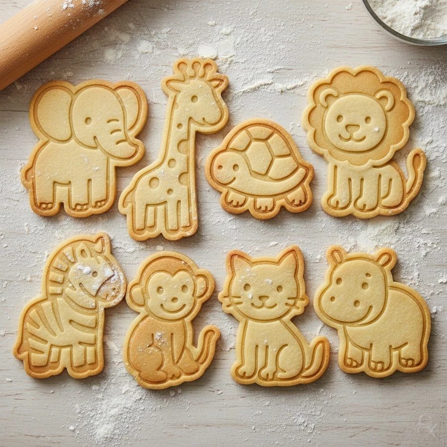 kit 8 molde tema safari para biscoitos
